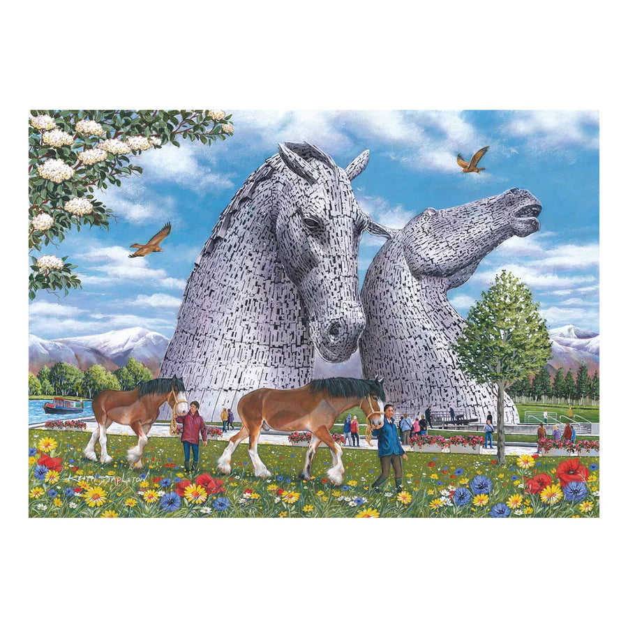 The Kelpies by Keith Stapleton - 1000 Piece Jigsaw Puzzle (House of Puzzles)