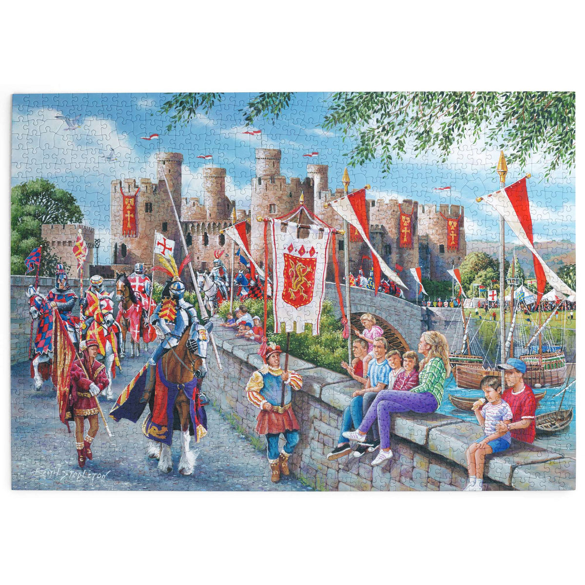 Made up: Castell Conwy by Keith Stapleton - 1000 Piece Jigsaw Puzzle (House of Puzzles)