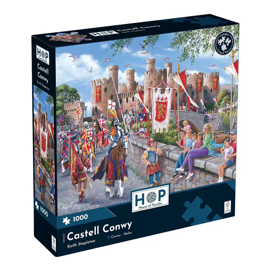 Castell Conwy by Keith Stapleton - 1000 Piece Jigsaw Puzzle (House of Puzzles)