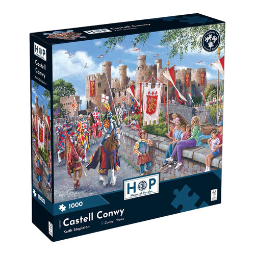 Castell Conwy by Keith Stapleton - 1000 Piece Jigsaw Puzzle (House of Puzzles)