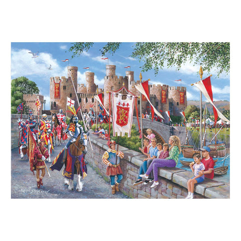 Artwork: Castell Conwy by Keith Stapleton - 1000 Piece Jigsaw Puzzle (House of Puzzles)