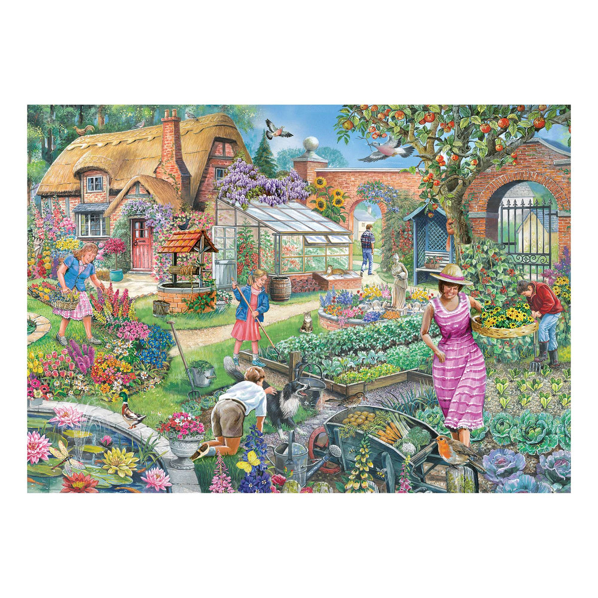 Artwork: No.29 - Pretty Potager by Robert Barry - 1000 Piece Jigsaw Puzzle (House of Puzzles)