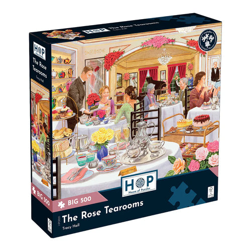 The Rose Tearooms by Tracy Hall - 500 Piece Jigsaw Puzzle (House of Puzzles)