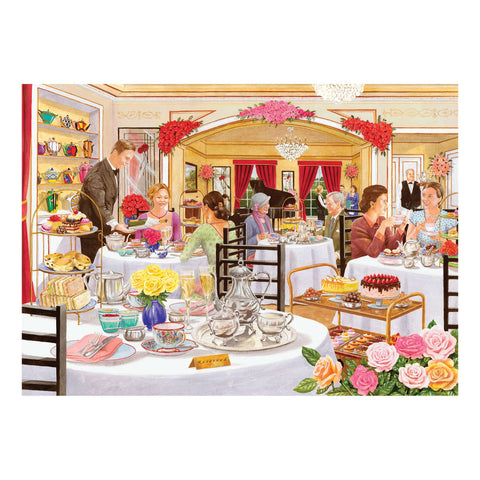 Artwork: The Rose Tearooms by Tracy Hall - 500 Piece Jigsaw Puzzle (House of Puzzles)