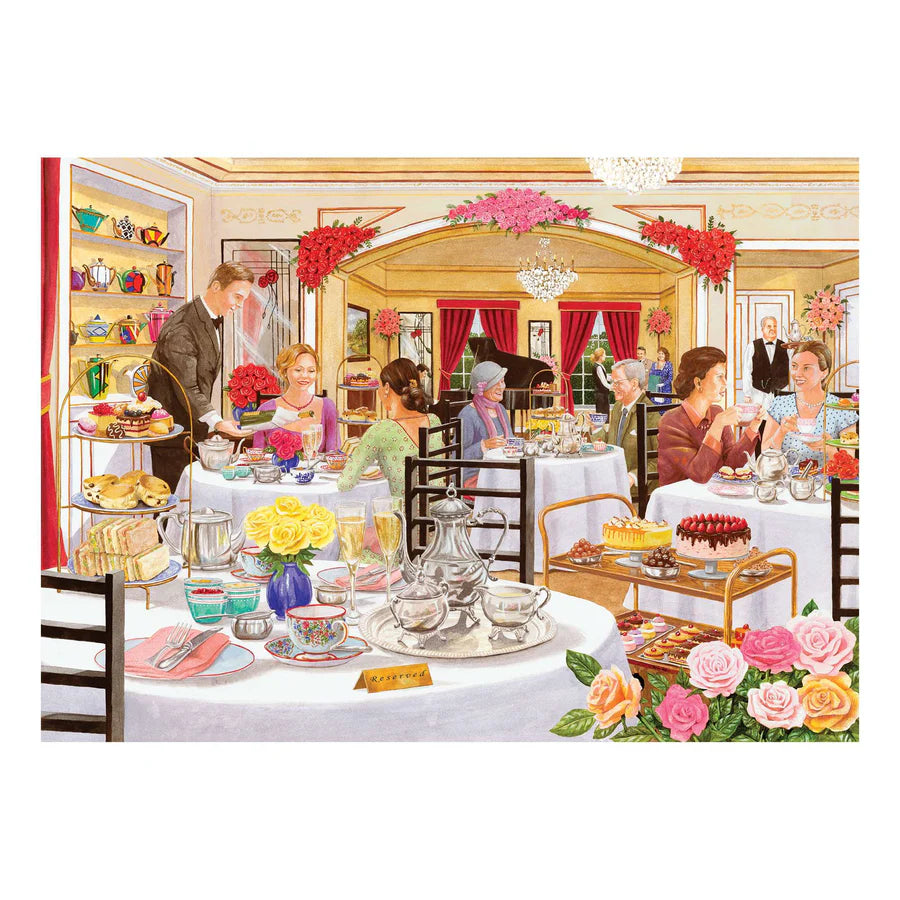 The Rose Tearooms by Tracy Hall - 500 Piece Jigsaw Puzzle (House of Puzzles)