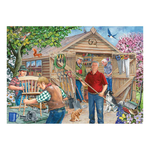 Our Man Shed by Robert Barry - 500 XL Piece Jigsaw Puzzle (House of Puzzles)