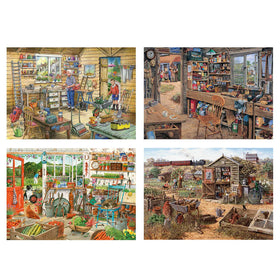 Time to Potter by Robert Holness - 4 x 500 Piece Jigsaw Puzzle (House of Puzzles)