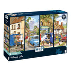 Village Life - 4 x 500 Piece Jigsaw Puzzle (House of Puzzles)