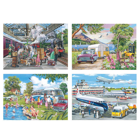 Going Places - 4 x 500 Piece Jigsaw Puzzle (House of Puzzles)