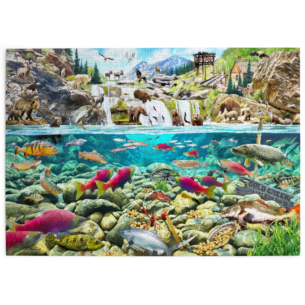 Made up: Gold Creek by Richard Macneil - 1000 Piece Jigsaw Puzzle (House of Puzzles)