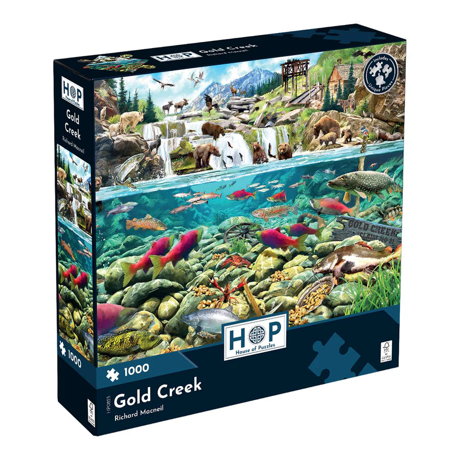 Gold Creek by Richard Macneil - 1000 Piece Jigsaw Puzzle (House of Puzzles)