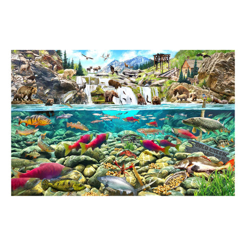 Artwork: Gold Creek by Richard Macneil - 1000 Piece Jigsaw Puzzle (House of Puzzles)