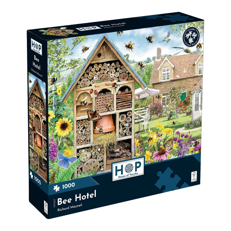 Bee Hotel by Richard Macneil - 1000 Piece Jigsaw Puzzle (House of Puzzles)