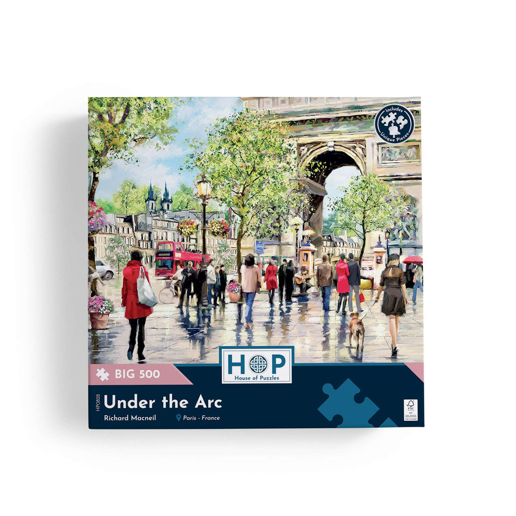 Box, straight on: Under the Arc by Richard Macneil - 500 Piece Jigsaw Puzzle (House of Puzzles)