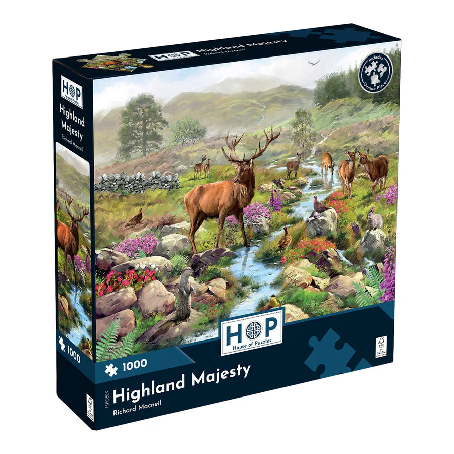 Highland Majesty by Richard Macneil - 1000 Piece Jigsaw Puzzle (House of Puzzles)
