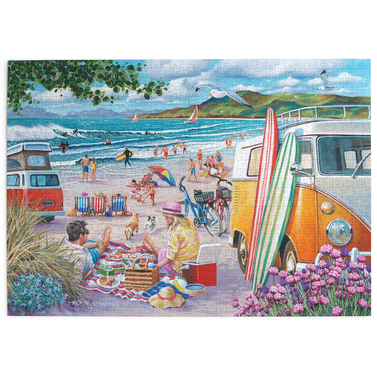 Made up: Wish You Were Here by Keith Stapleton - 1000 Piece Jigsaw Puzzle (House of Puzzles)