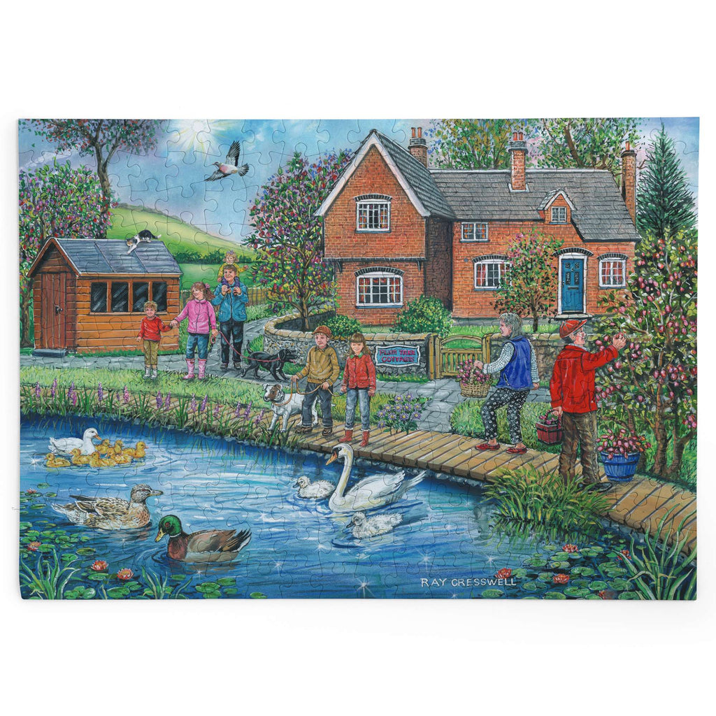 Made up: Plum Cottage by Ray Cresswell - 250 XL Piece Jigsaw Puzzle (House of Puzzles)