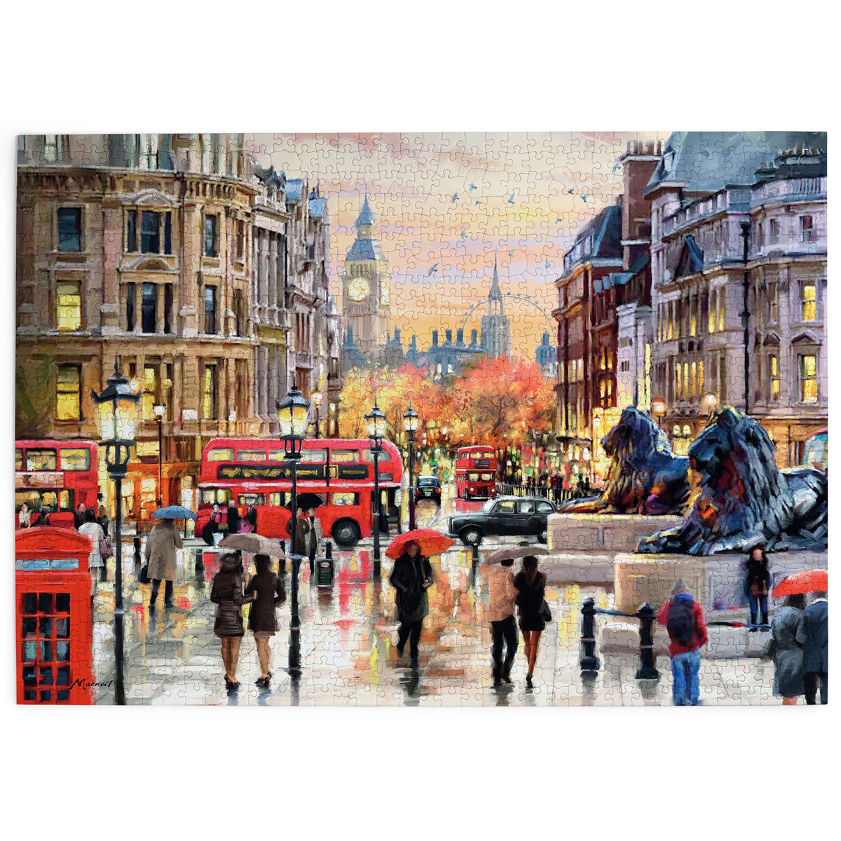 Made up: Twilight in Trafalgar Square by Richard Macneil - 1000 Piece Jigsaw Puzzle (House of Puzzles)
