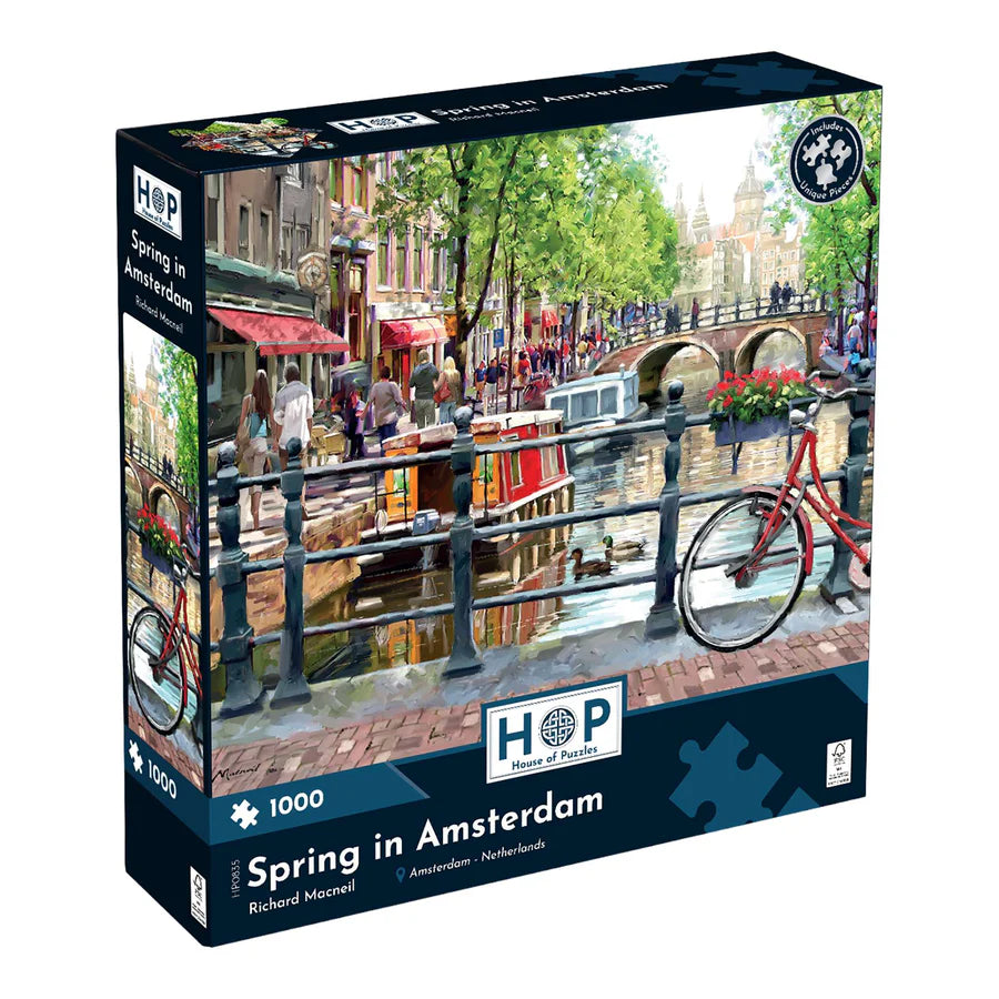 Spring in Amsterdam by Richard Macneil - 1000 Piece Jigsaw Puzzle (House of Puzzles)