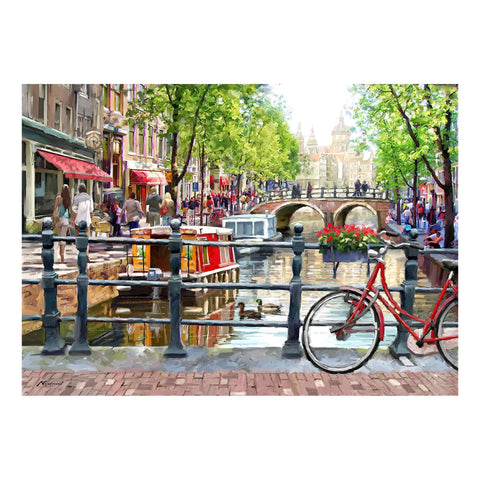 Artwork: Spring in Amsterdam by Richard Macneil - 1000 Piece Jigsaw Puzzle (House of Puzzles)