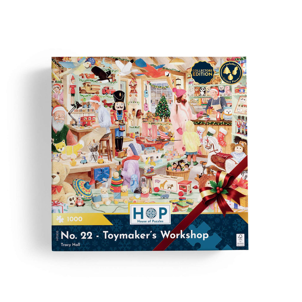 Box, straight on: No. 22 - Toymaker's Workshop by Tracy Hall - 1000 Piece Jigsaw Puzzle (House of Puzzles)