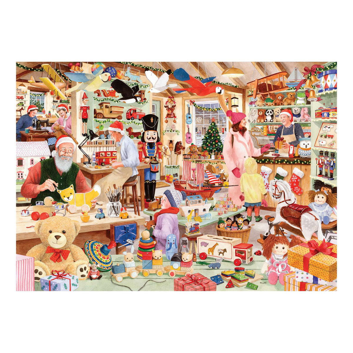 Artwork: No. 22 - Toymaker's Workshop by Tracy Hall - 1000 Piece Jigsaw Puzzle (House of Puzzles)