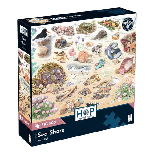Sea Shore by Tracy Hall - 500 Piece Jigsaw Puzzle (House of Puzzles) - Completed Puzzle