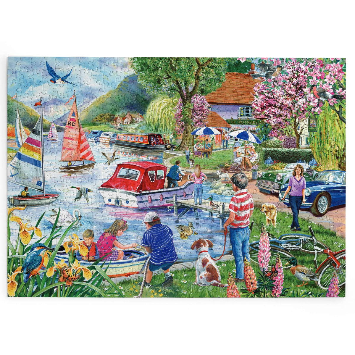 Made up: Waterside Inn by Robert Barry - 500 Piece Big Jigsaw Puzzle (House of Puzzles)