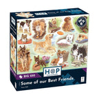 Some of our Best Friends by Tracy Hall - 250 Piece Big Jigsaw Puzzle (House of Puzzles) - Completed Puzzle