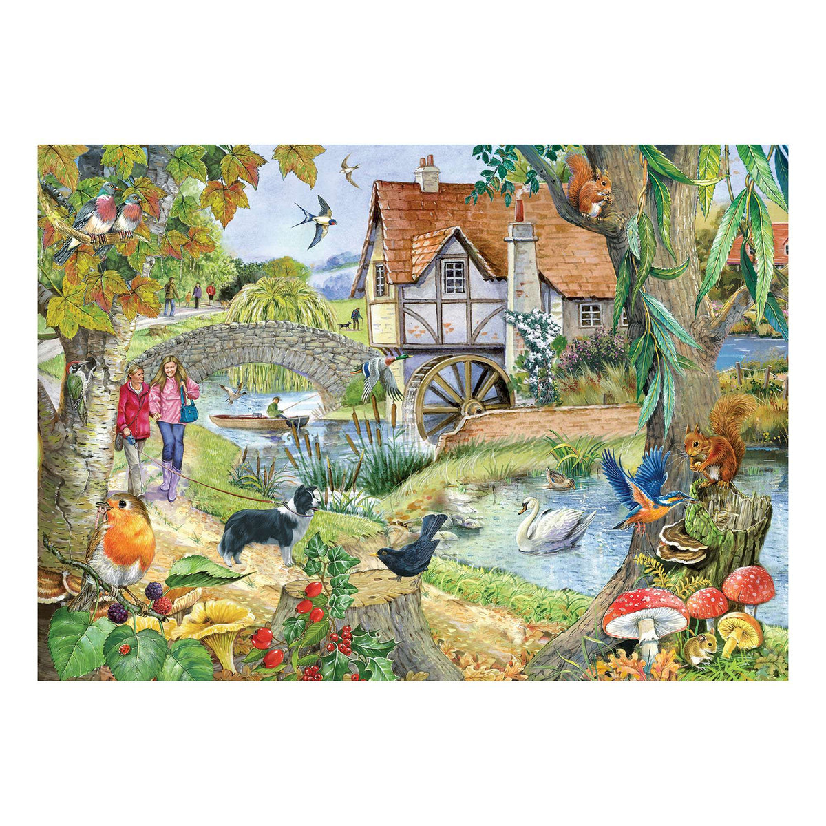 Artwork: The Old Mill House by Robert Barry - 500 Piece Jigsaw Puzzle (House of Puzzles)