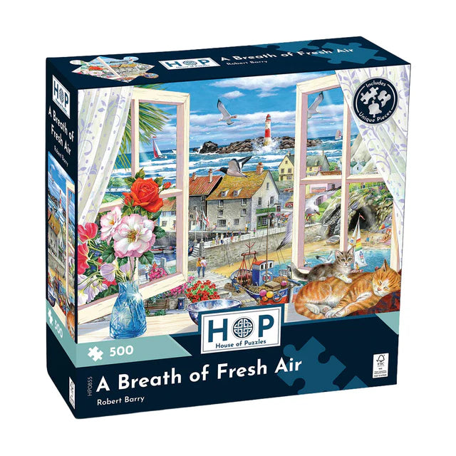 A Breath of Fresh Air by Robert Barry - 500 Piece Jigsaw Puzzle (House of Puzzles) - Completed Puzzle