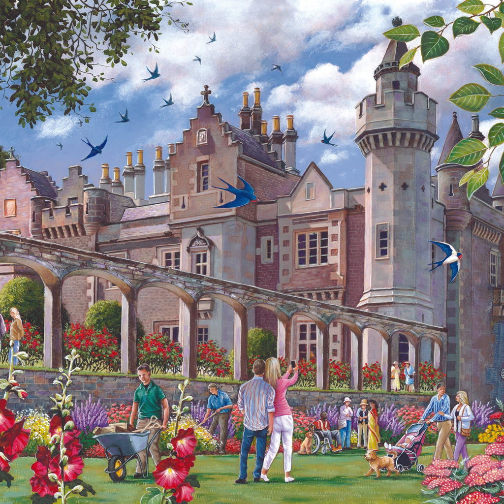 Detail of the artwork: Abbotsford House by Keith Stapleton - 1000 Piece Jigsaw Puzzle (House of Puzzles)