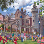 Detail of the artwork: Abbotsford House by Keith Stapleton - 1000 Piece Jigsaw Puzzle (House of Puzzles)