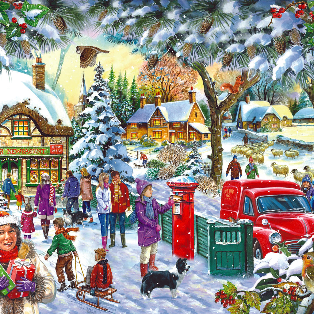 Detail of the artwork: Last Minute Rush by Robert Barry - Big 500 Piece Jigsaw Puzzle (House of Puzzles)