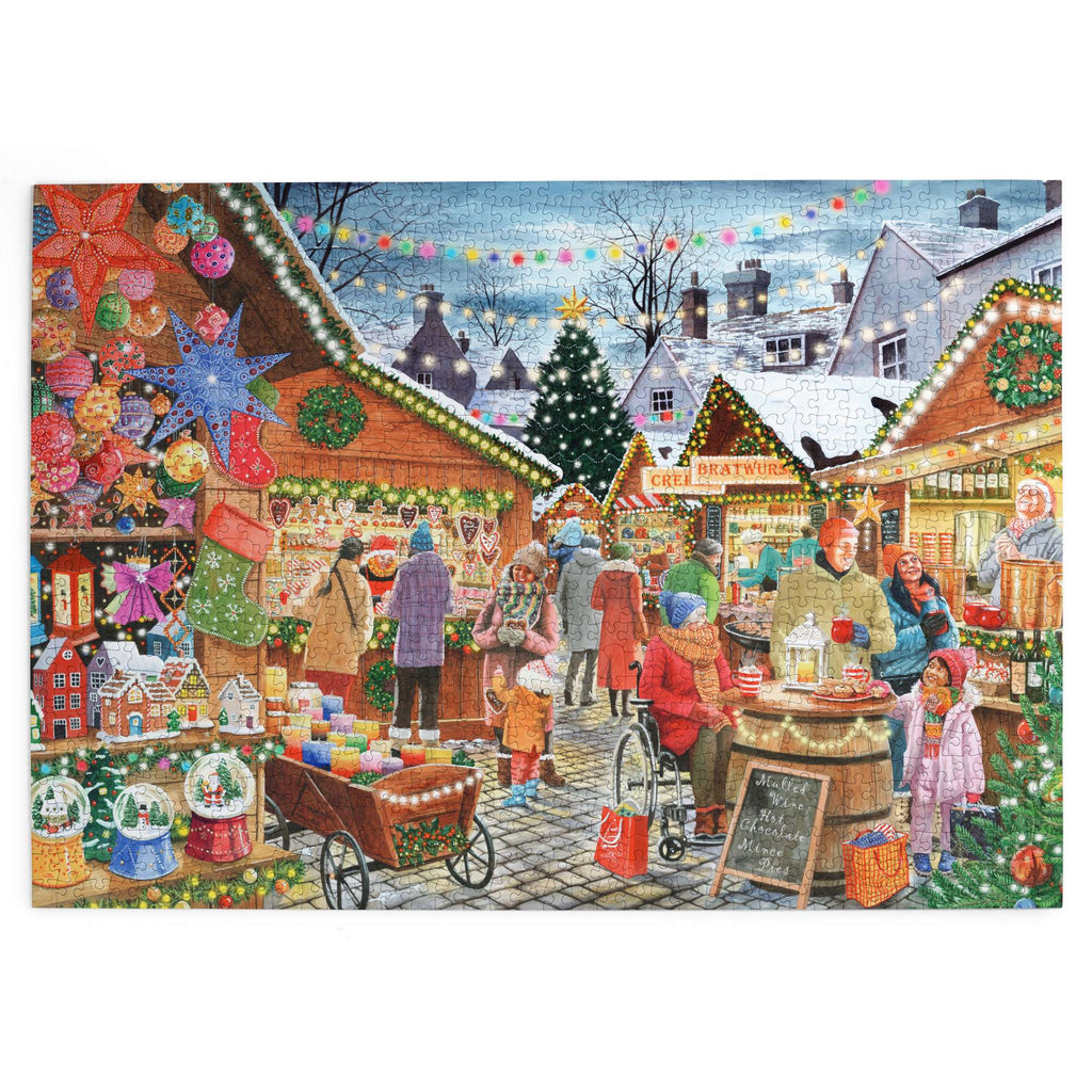 Made up: Christmas Market by Tracy Hall - 1000 Piece Jigsaw Puzzle (House of Puzzles)