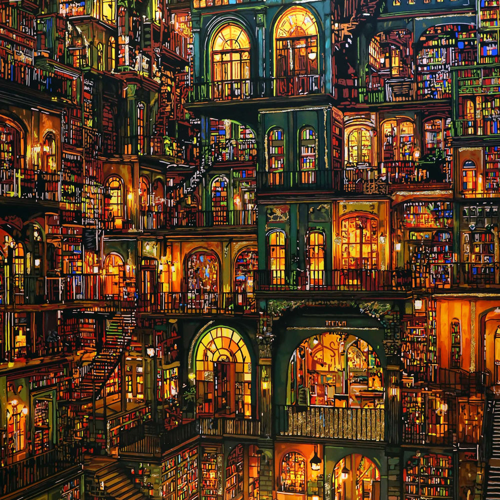 Detail of the artwork: Untold Stories by Blanchouse - 1000 Piece Jigsaw Puzzle (House of Puzzles)
