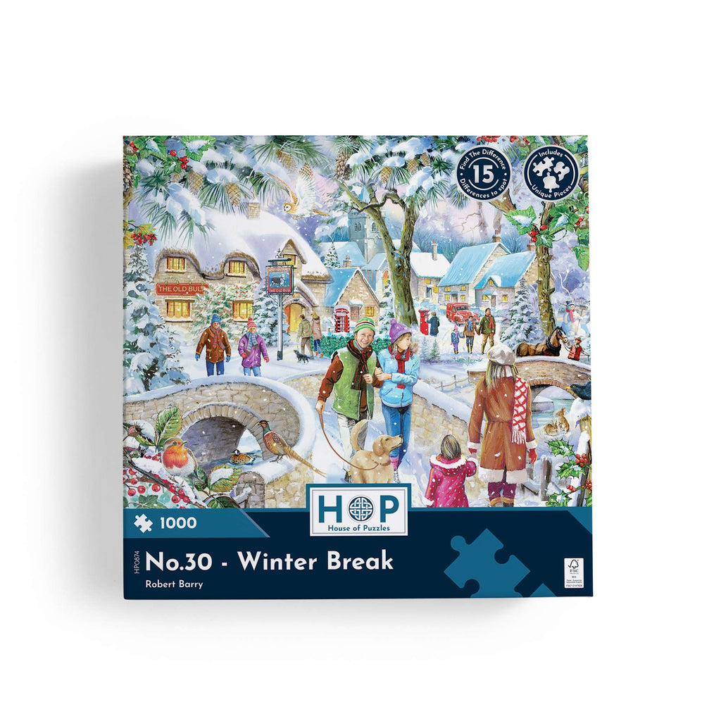 Box, straight on: No.30 - Winter Break by Robert Barry - 1000 Piece Jigsaw Puzzle (House of Puzzles)