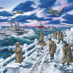 Detail of the artwork: Arctic Convoy by Keith Stapleton - Big 500 Piece Jigsaw Puzzle (House of Puzzles)