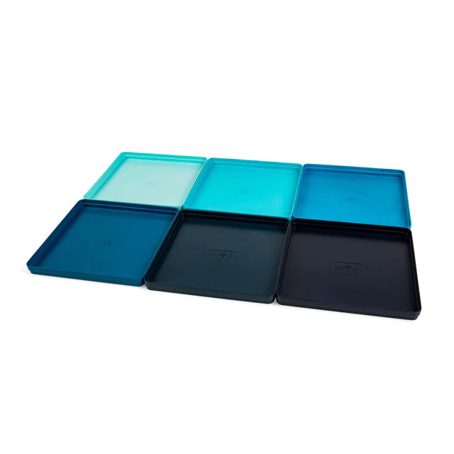 6 Piece Stack & Sort Puzzle Trays - Jigsaw Puzzle Sorting Trays - Image 2