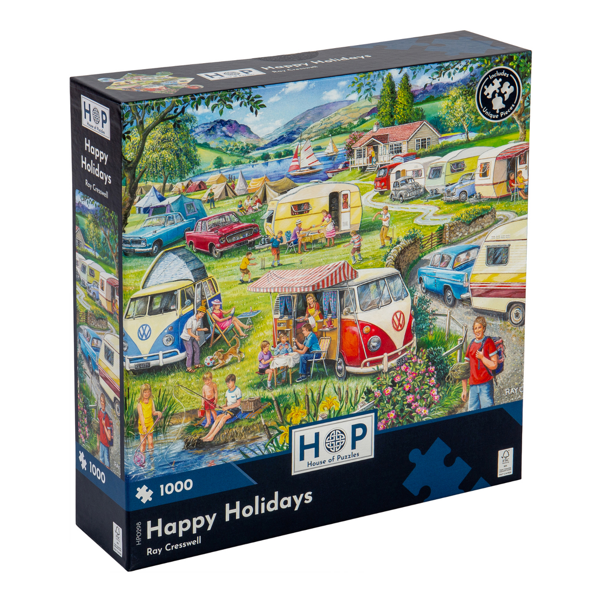 Box, turned right: Happy Holidays – 1000 Piece Jigsaw Puzzle (House of Puzzles)