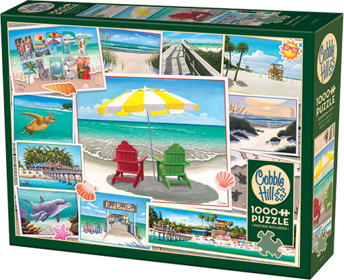 Happy Place – 1000 Piece Jigsaw Puzzle (Cobble Hill) - Completed Puzzle
