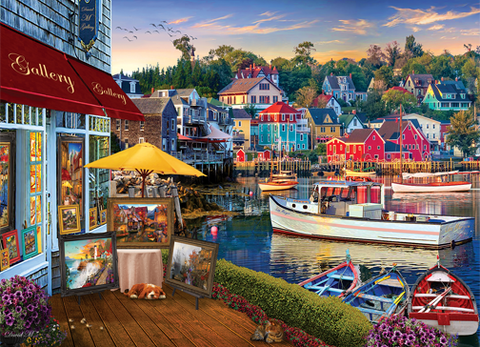 Artwork: Harbor Gallery – 1000 Piece Jigsaw Puzzle (Cobble Hill)