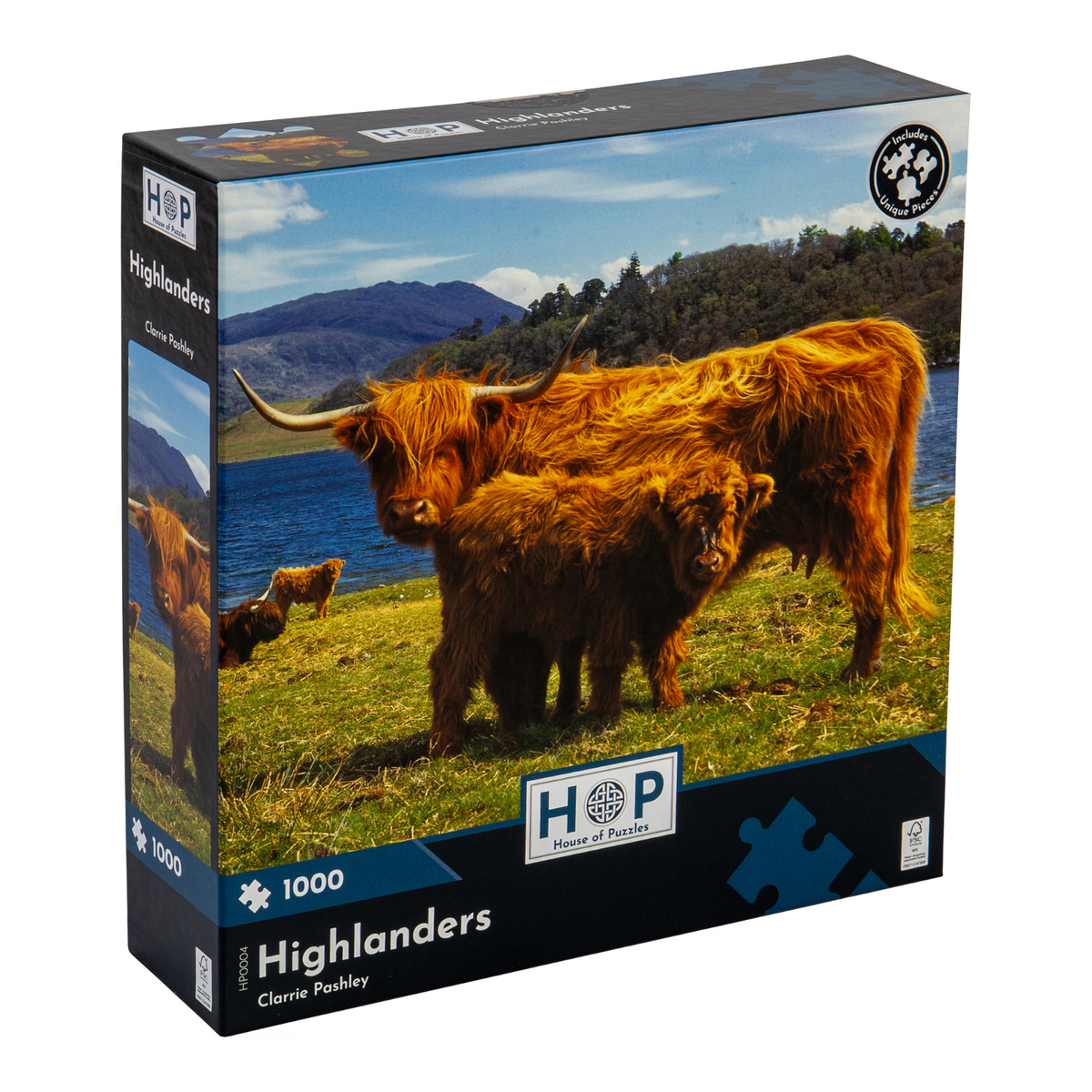 Box, turned right: Highlanders – 1000 Piece Jigsaw Puzzle (House of Puzzles)
