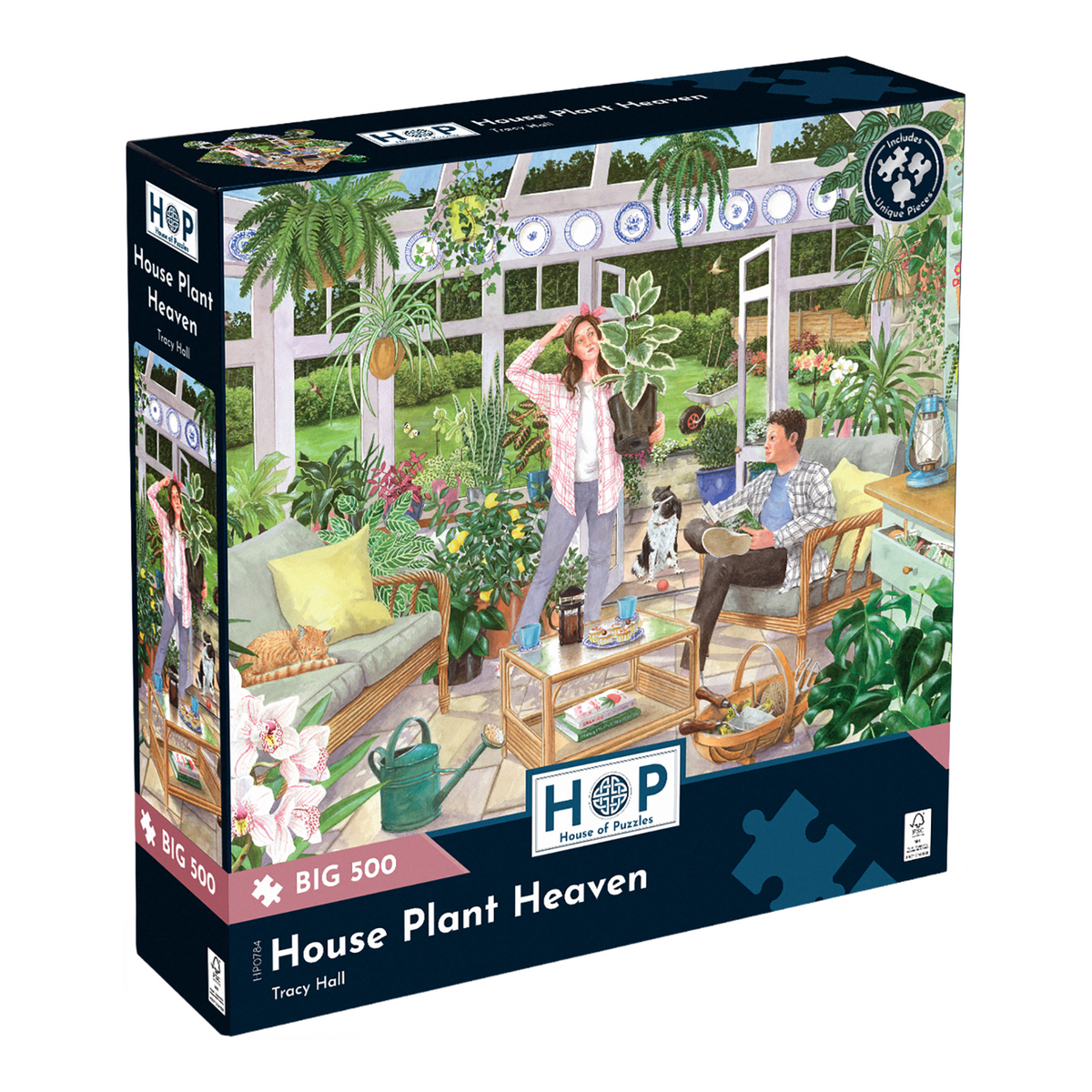 Box, turned right: House Plant Heaven – 500 XL Piece Jigsaw Puzzle (House of Puzzles)