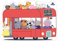 Artwork: Peppa Pig London Bus Shaped Giant Floor Puzzle – 24 Piece Jigsaw Puzzle (Ravensburger)