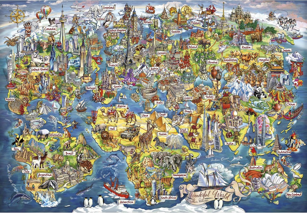 Artwork: Wonderful World – 2000 Piece Jigsaw Puzzle (Gibsons)
