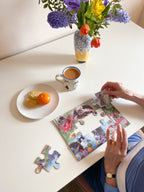 Puzzle in progress: Cats – 12 Piece Jigsaw Puzzle (Gibsons)