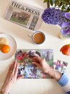 Puzzle in progress: Cats – 12 Piece Jigsaw Puzzle (Gibsons)