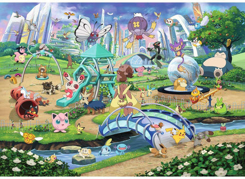 Artwork: Pokemon Collectors Eevee and Park - 1000 Piece Jigsaw Puzzle (Ravensburger)