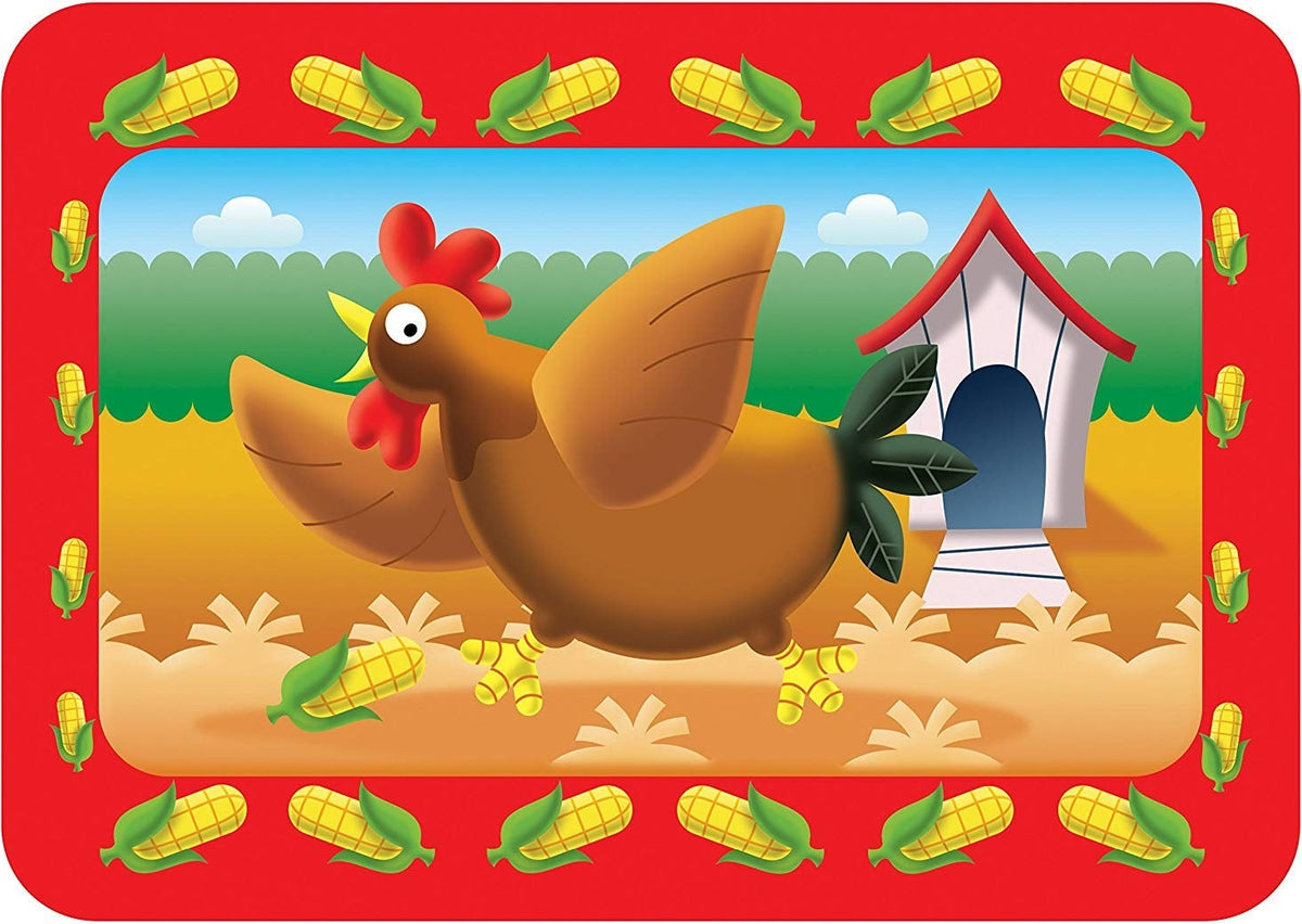 Artwork, puzzle 4 of 9: Ravensburger Farmyard Friends 9x 2pc Shaped Jigsaw Puzzles
